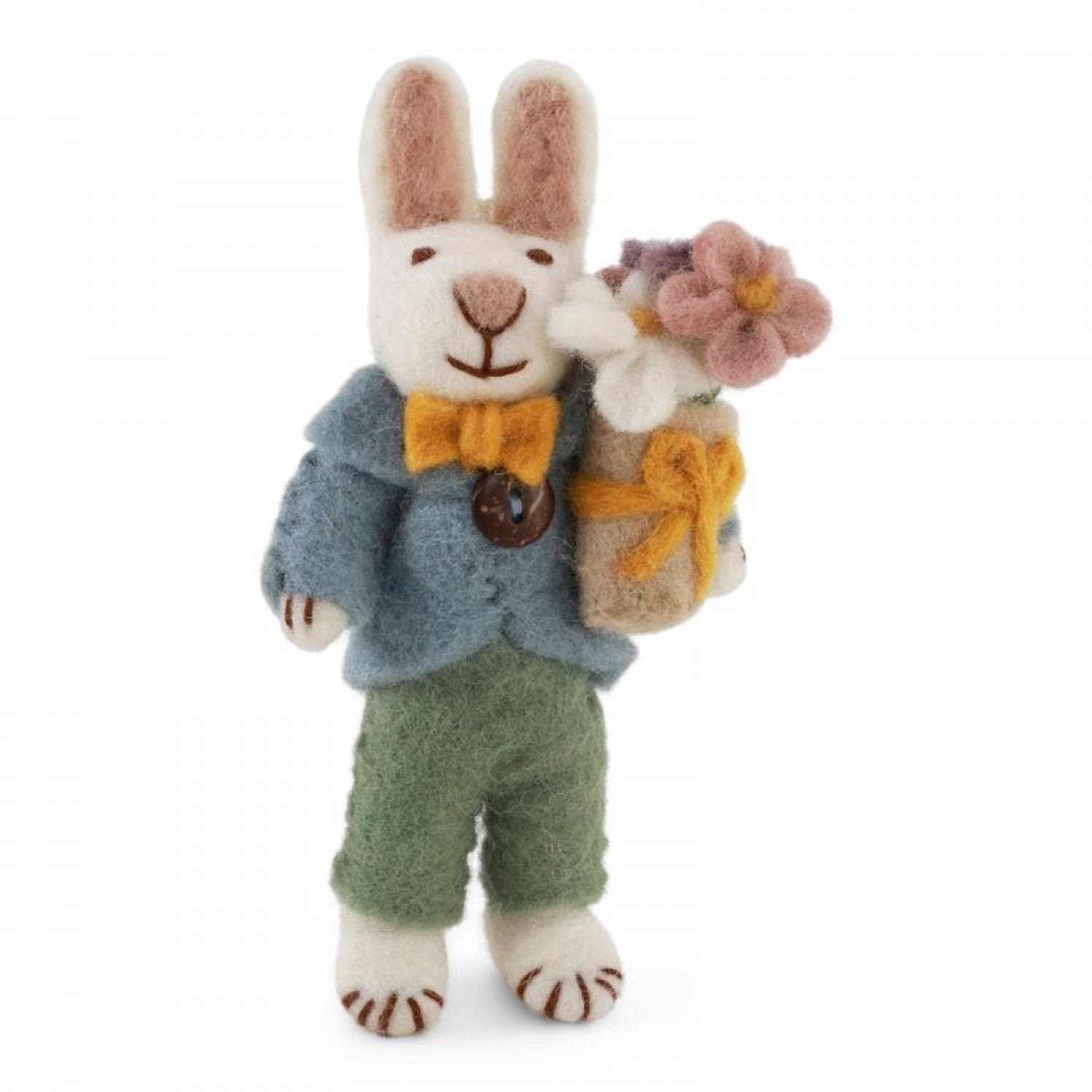 Boy Bunny w/ Bouquet