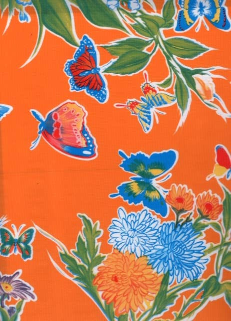 Mariposa Butterfly oilcloth - Bias Trim