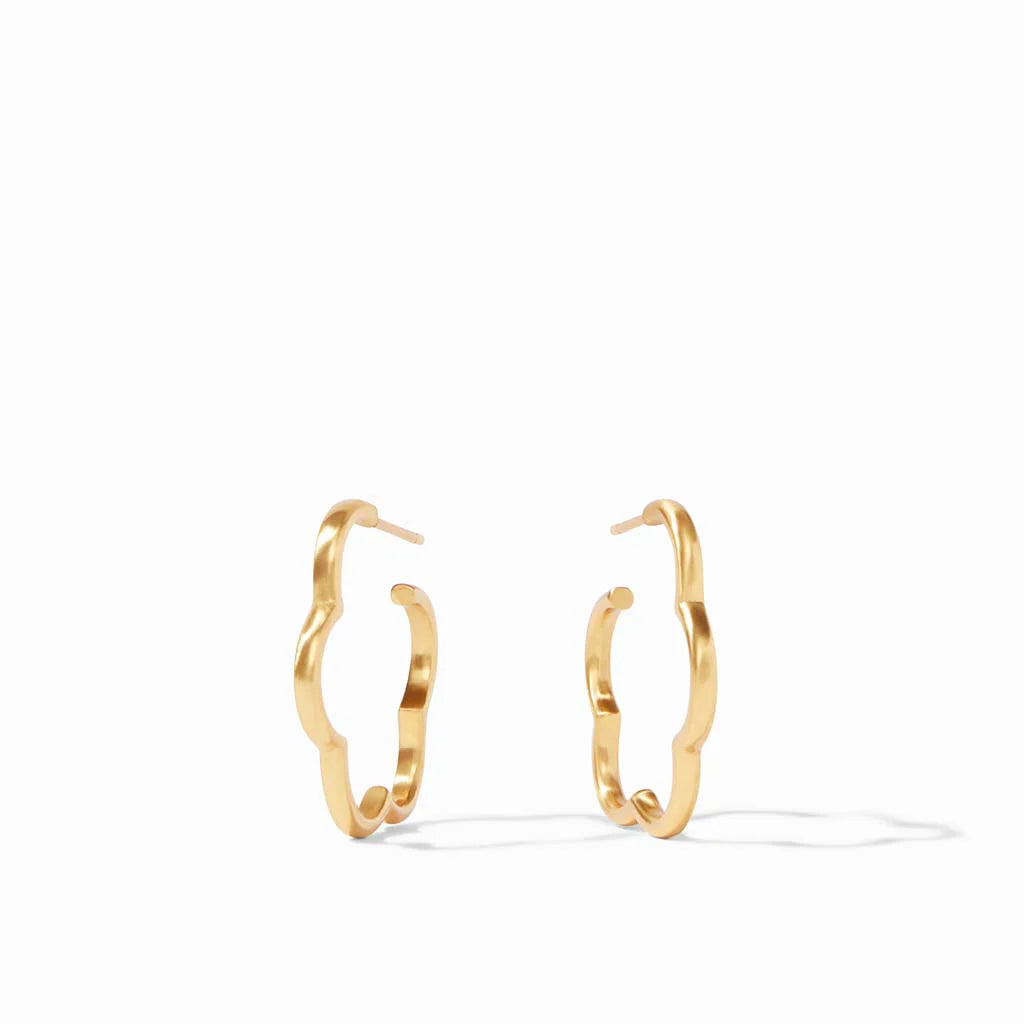 Gardenia Hoop Earrings