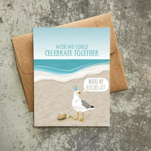 Where My Bitches At Birthday Card