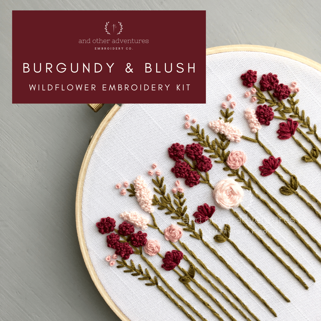 Burgundy & Blush Wildflowers
