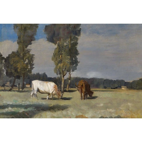 Cows in French Pasture Artist Board