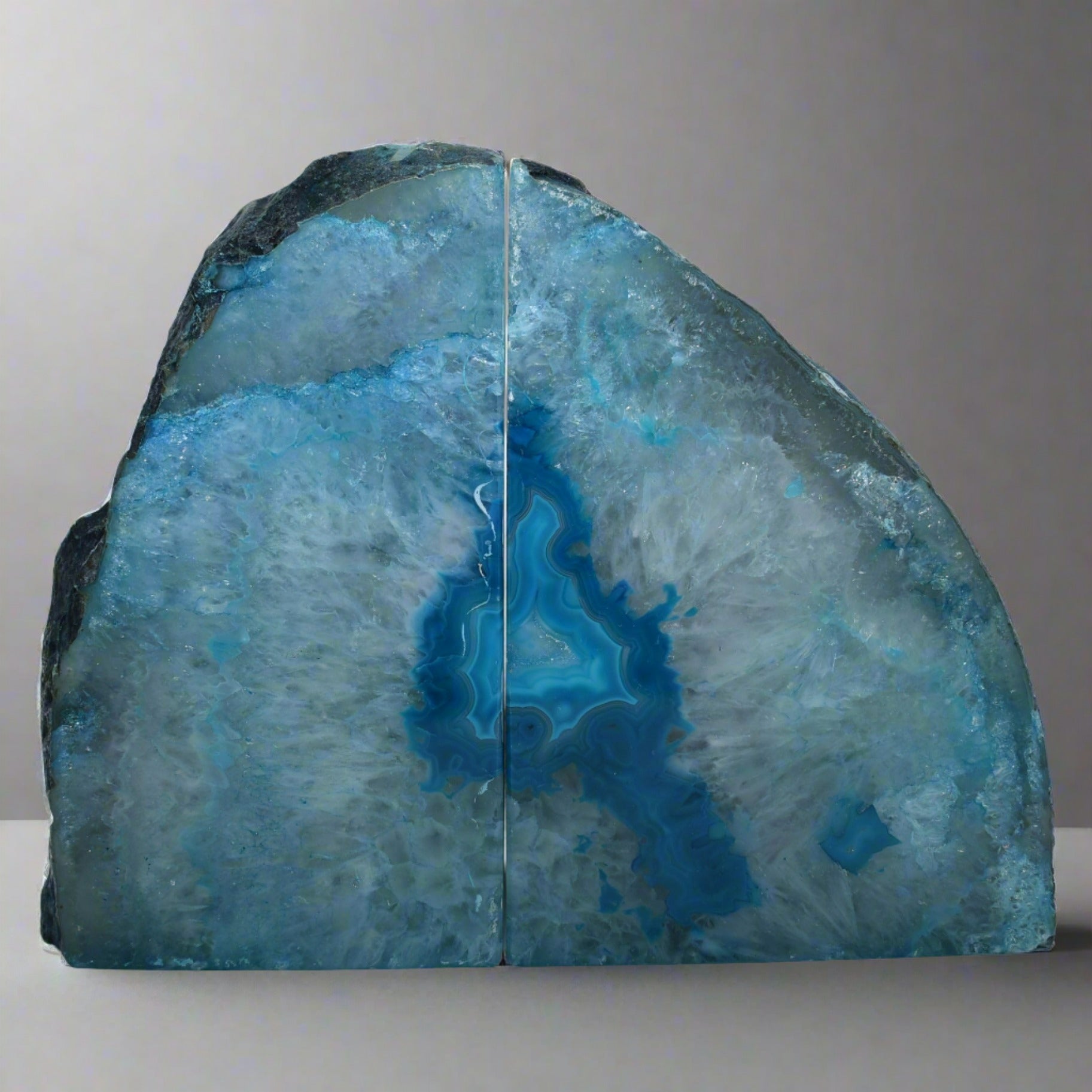 Agate Bookend Blue Extra Large