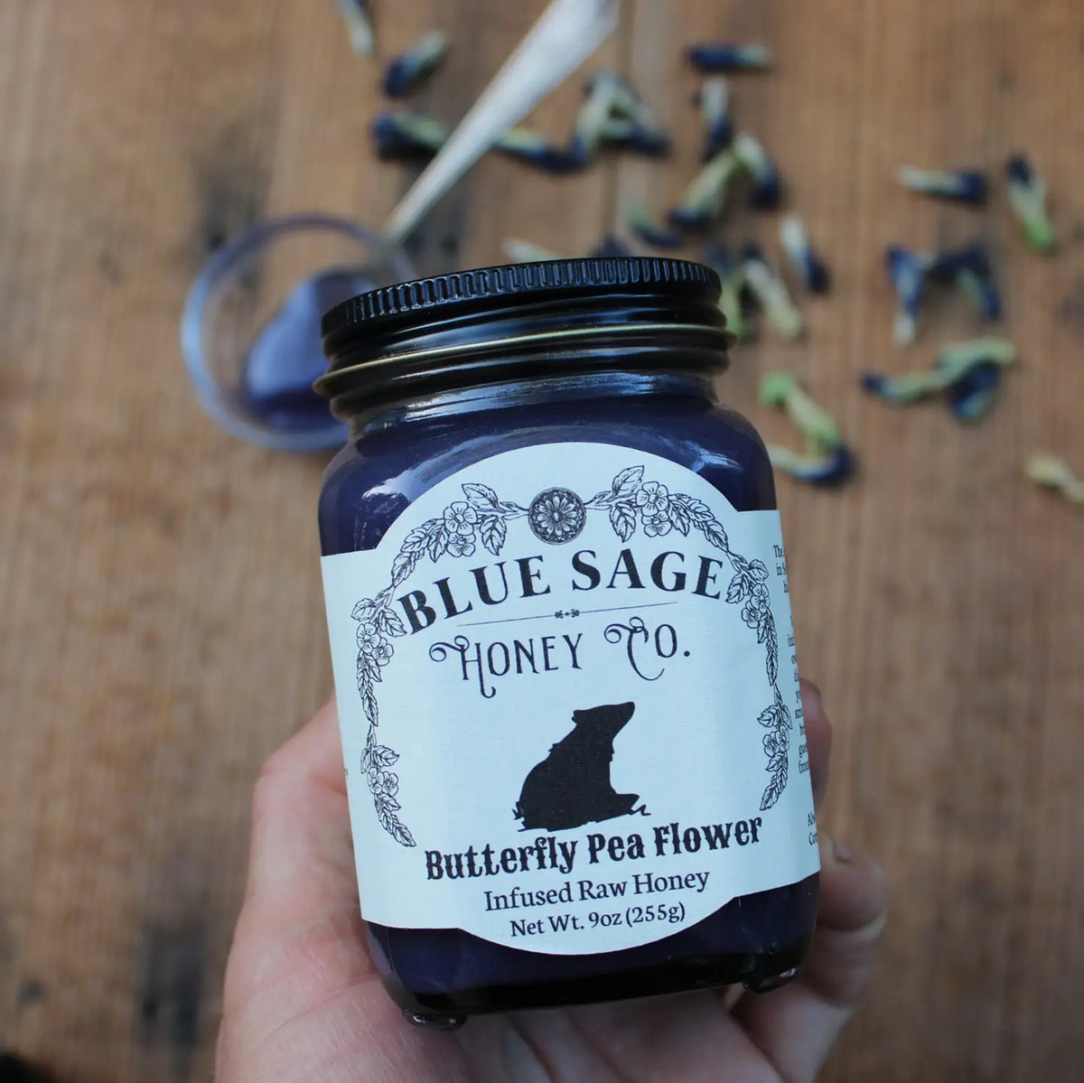 Butterfly Pea Flower Infused Raw Honey