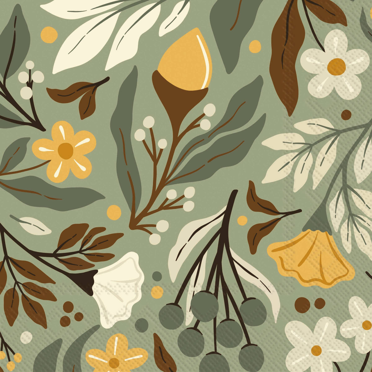 Autumn Acorn Cocktail Napkins