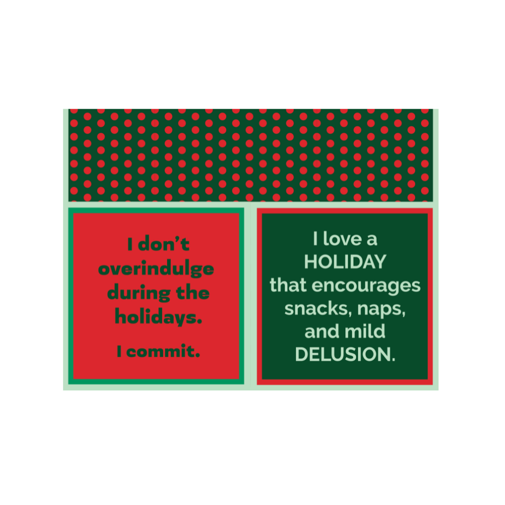 Xmas Mild Delusion Cocktail Napkin