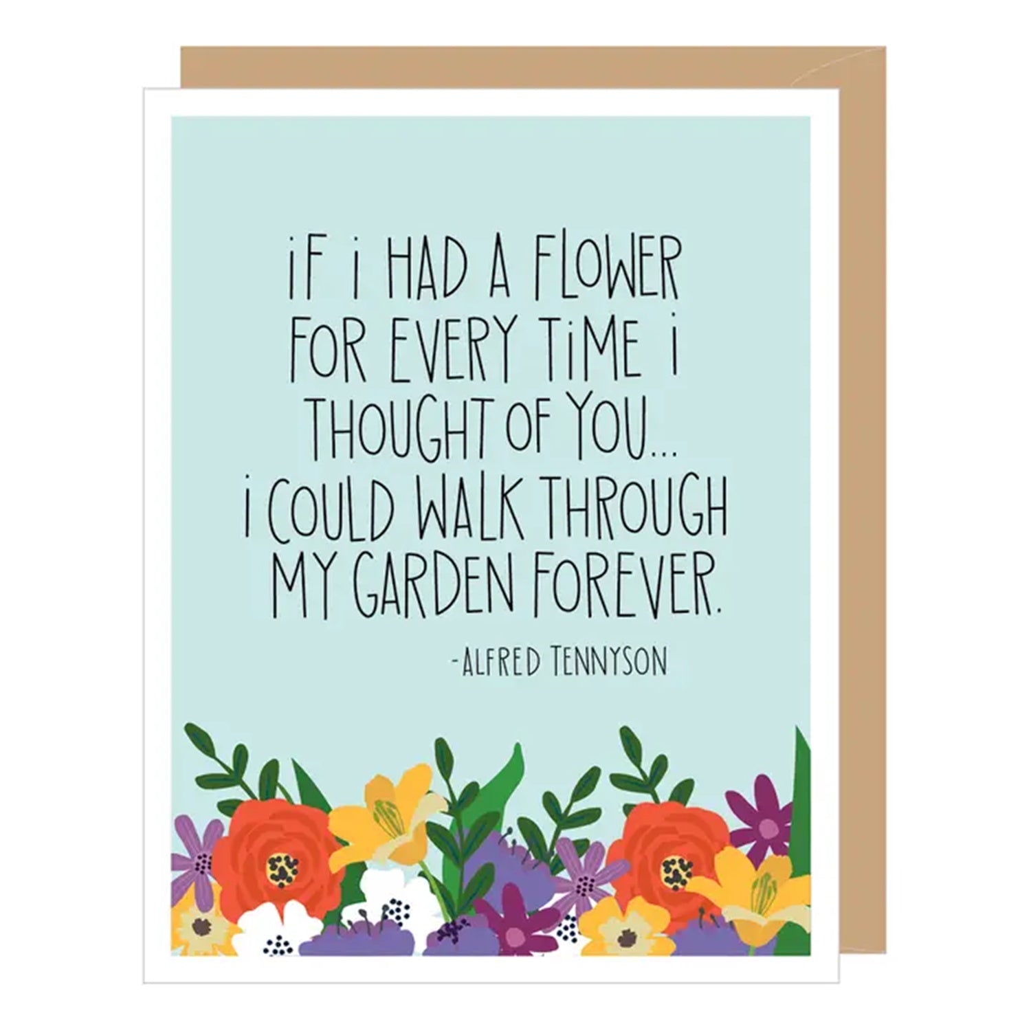 Alfred Tennyson Garden Card