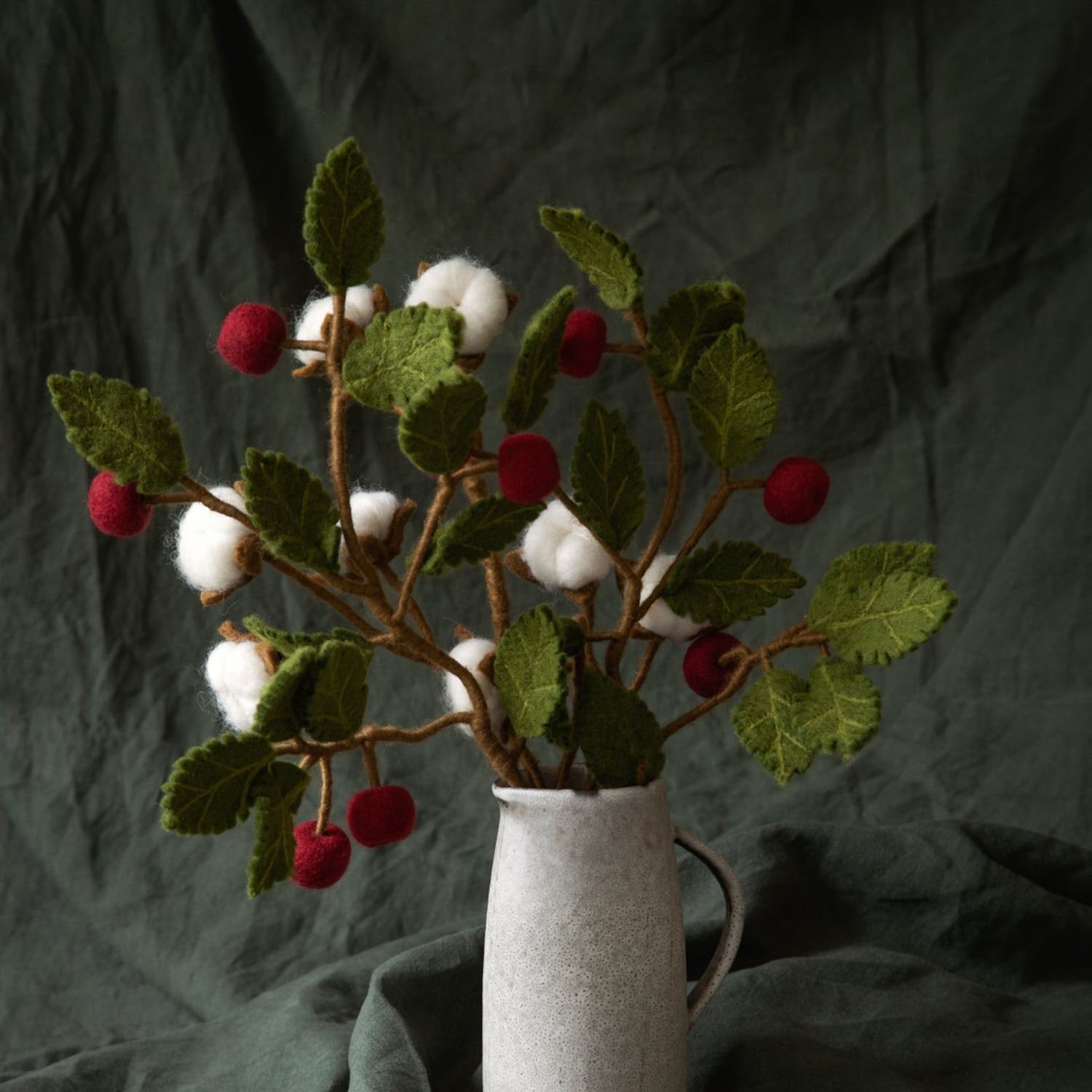 Branch w/ Dark Red Apples