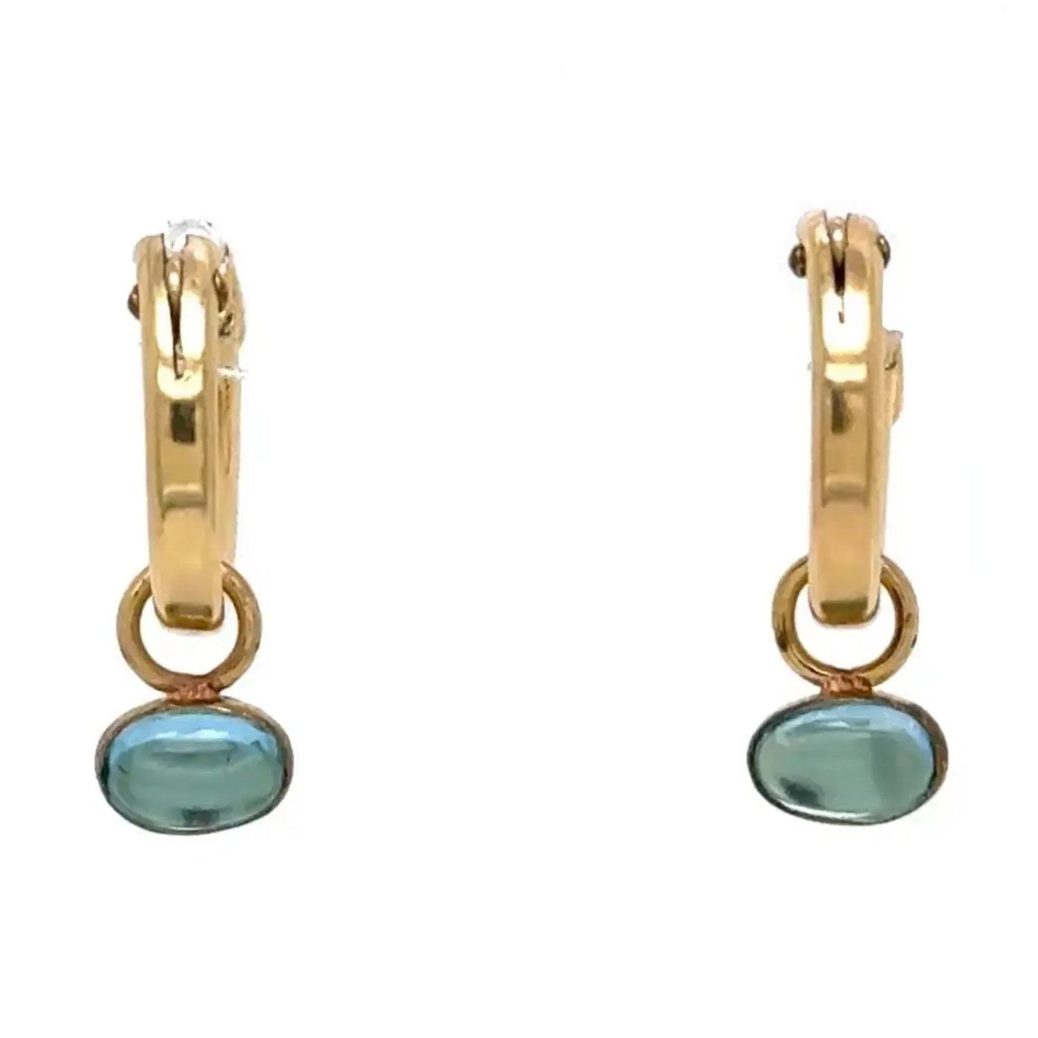 Aqua Drop Little Hoops