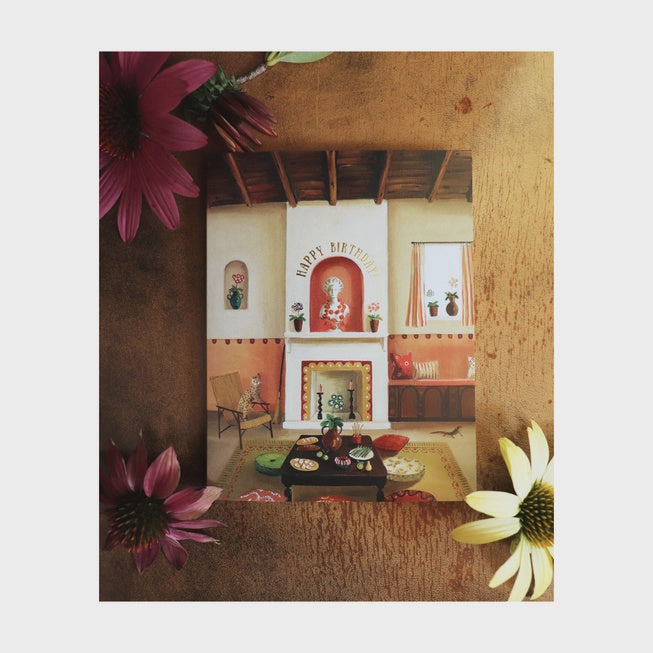 Auricula Theater Happy Birthday Card