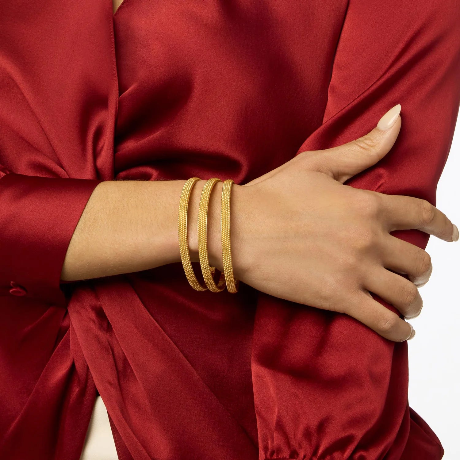 Beaded Gold Eternity Band