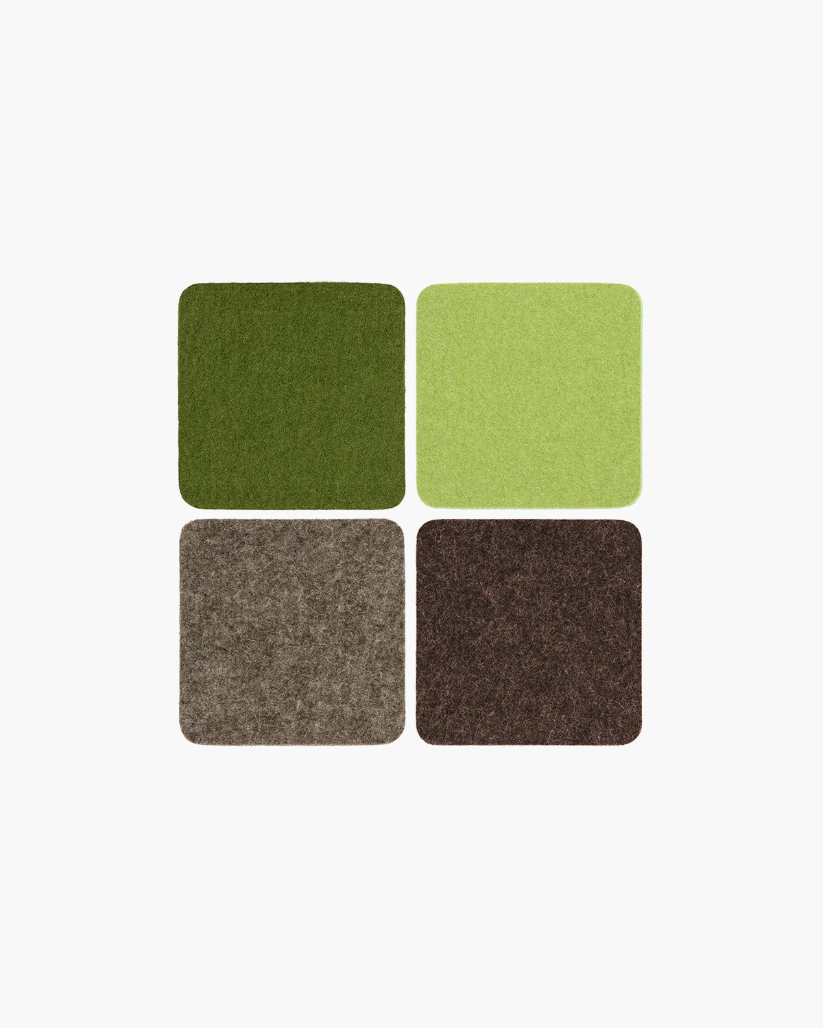 Forest Felt Square Coaster Set