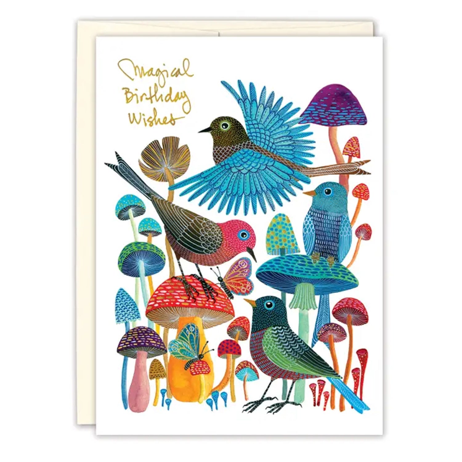 Birds & Mushrooms Card