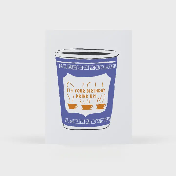 Birthday Coffee Cup Card