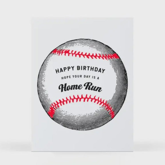 Birthday Home Run Baseball Card