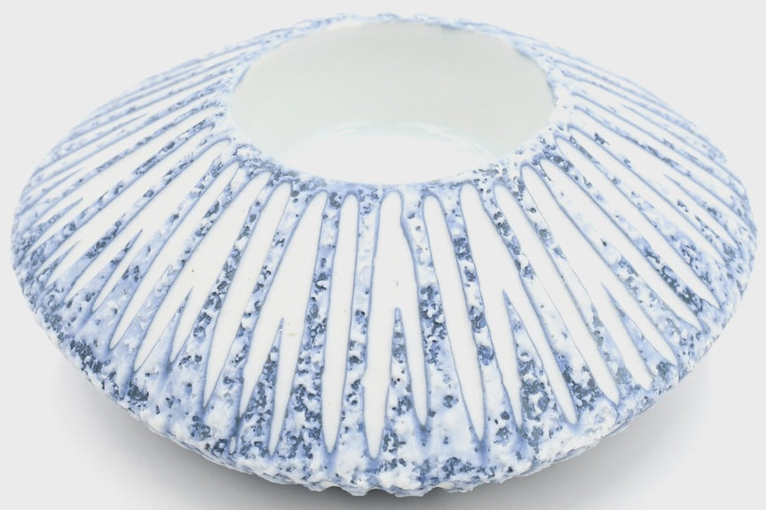Blue Sea Shell Tea Light Holder