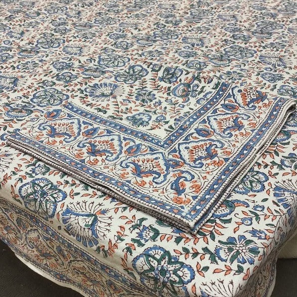 Blue Starflower Tablecloth