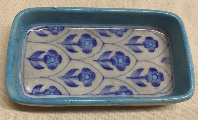 Pottery Soap Dish Bluette