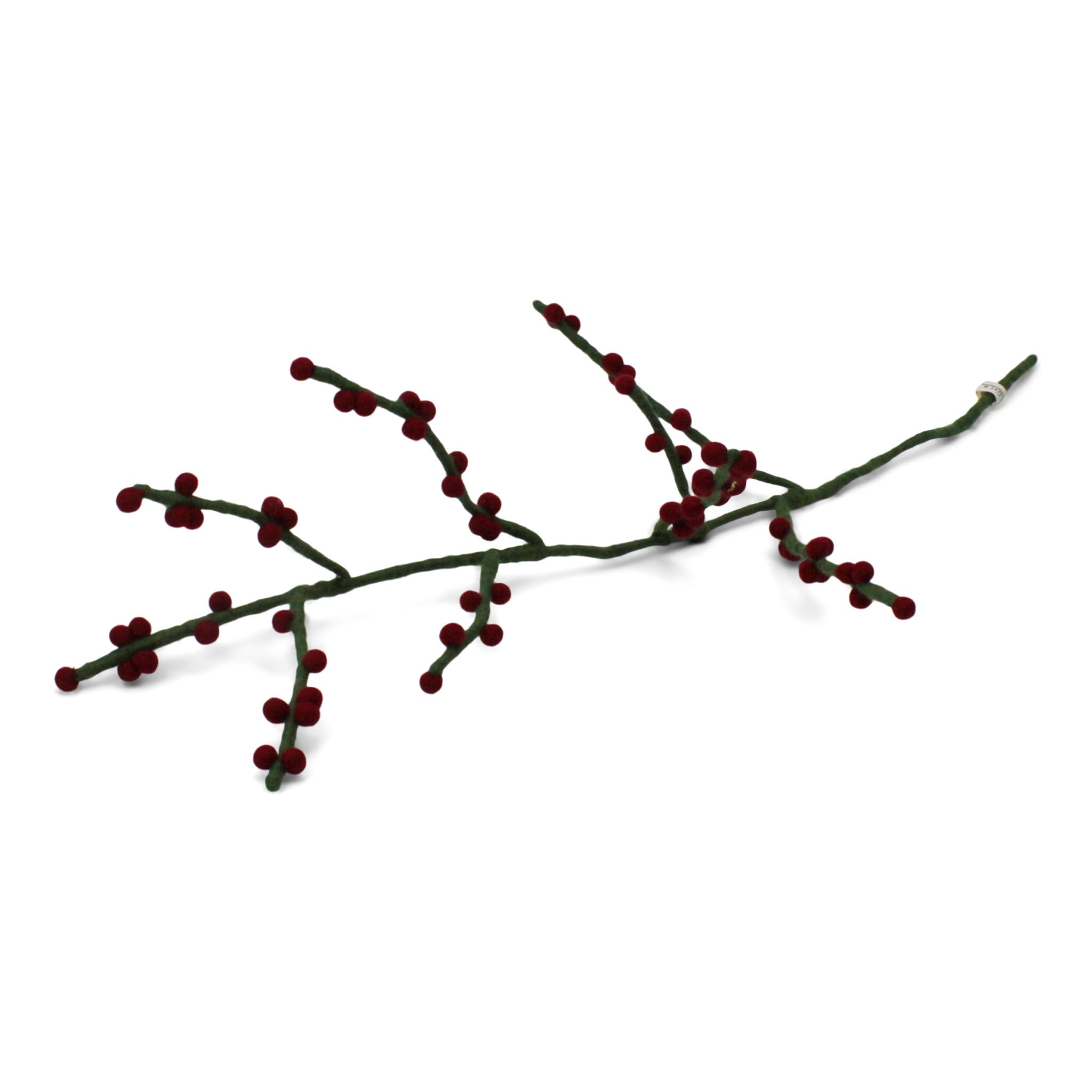 Green Branch w/ Dark Red Berries