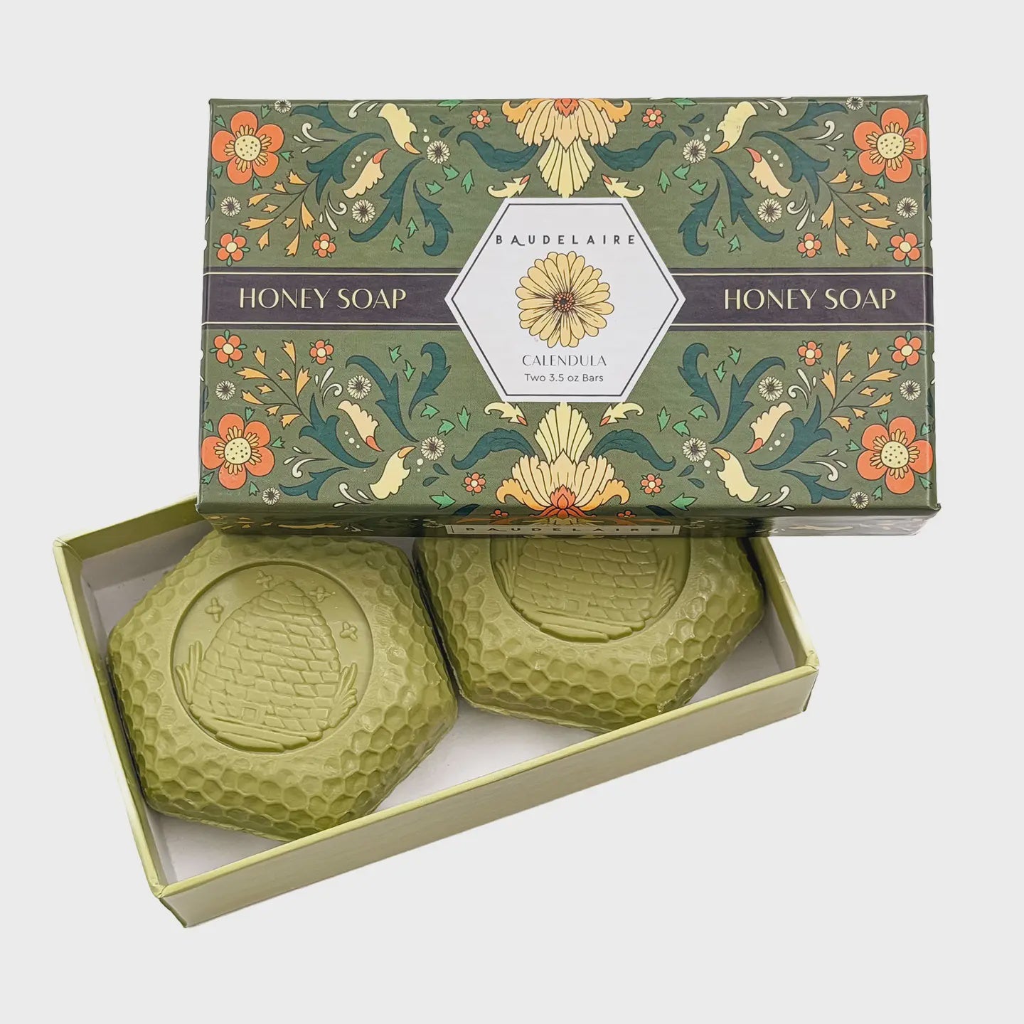 Calendula Honey Soap 3.5oz - 2 Bar Gift Box