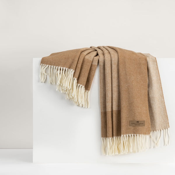 Caramel Border Throw