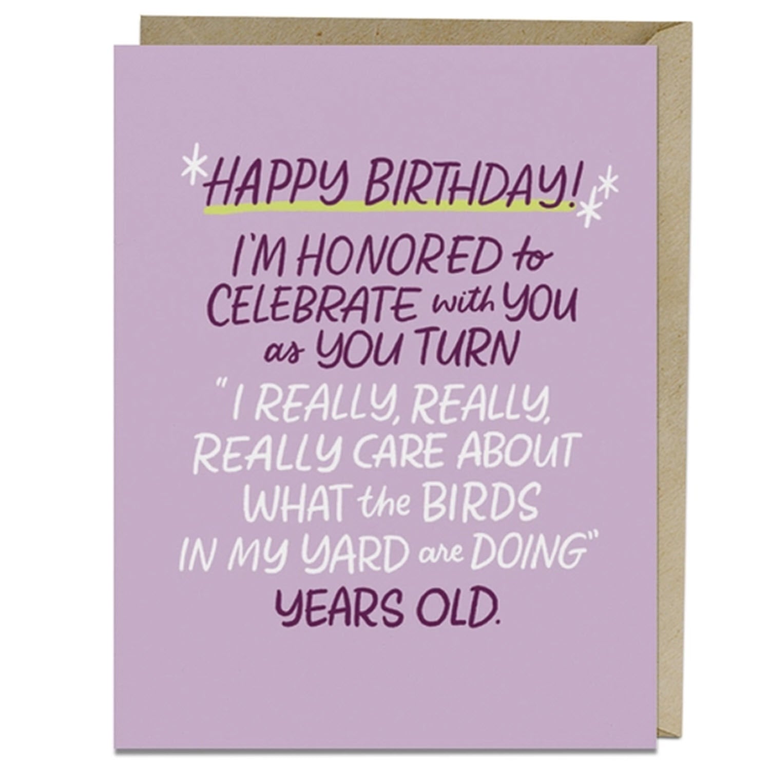 Care About Birds Birthday Card