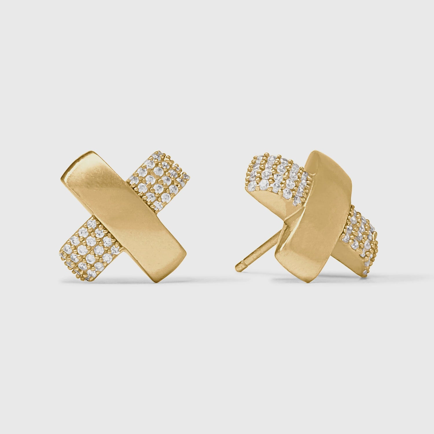 Catalina X Stud Pave Cubic Zirconia