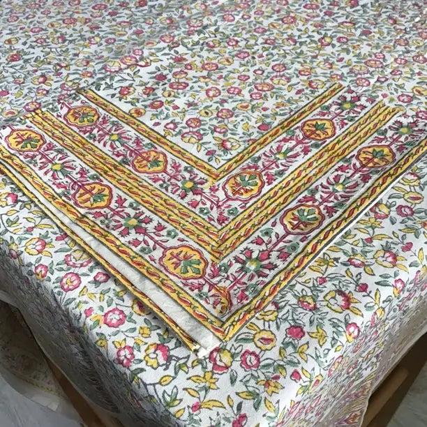 Cornwall Yellow Pink Napkin