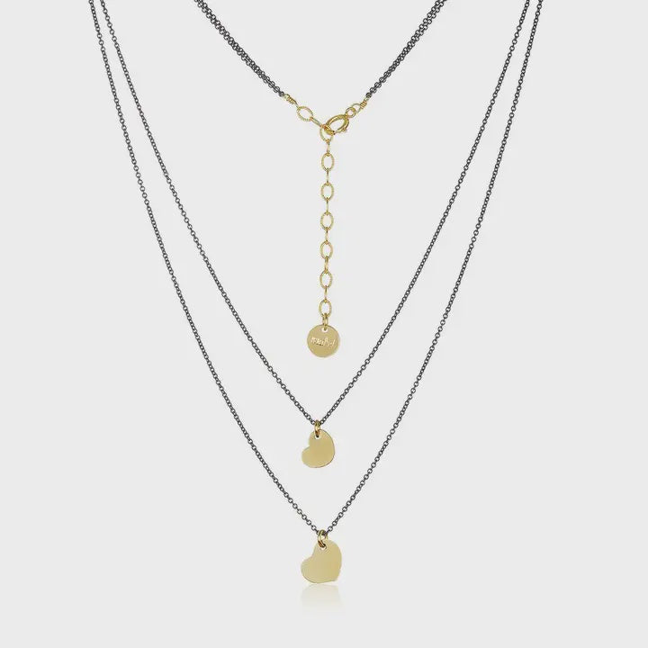 Double Heart Necklace II