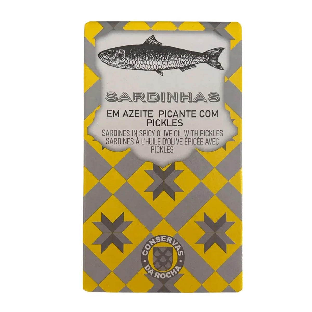 Sardines in Spicy Olive Oil with Pickles