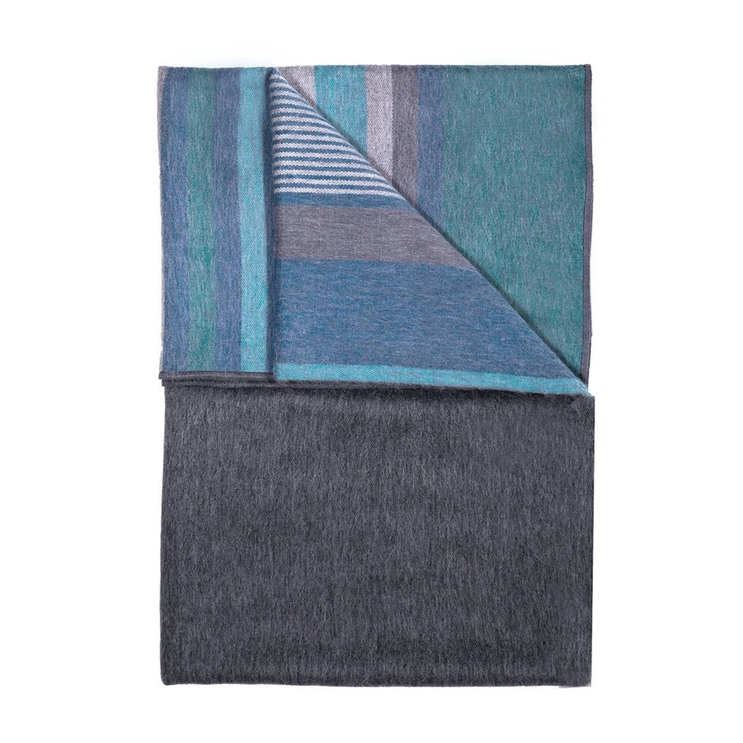 Alpaca Throw Dark Sea