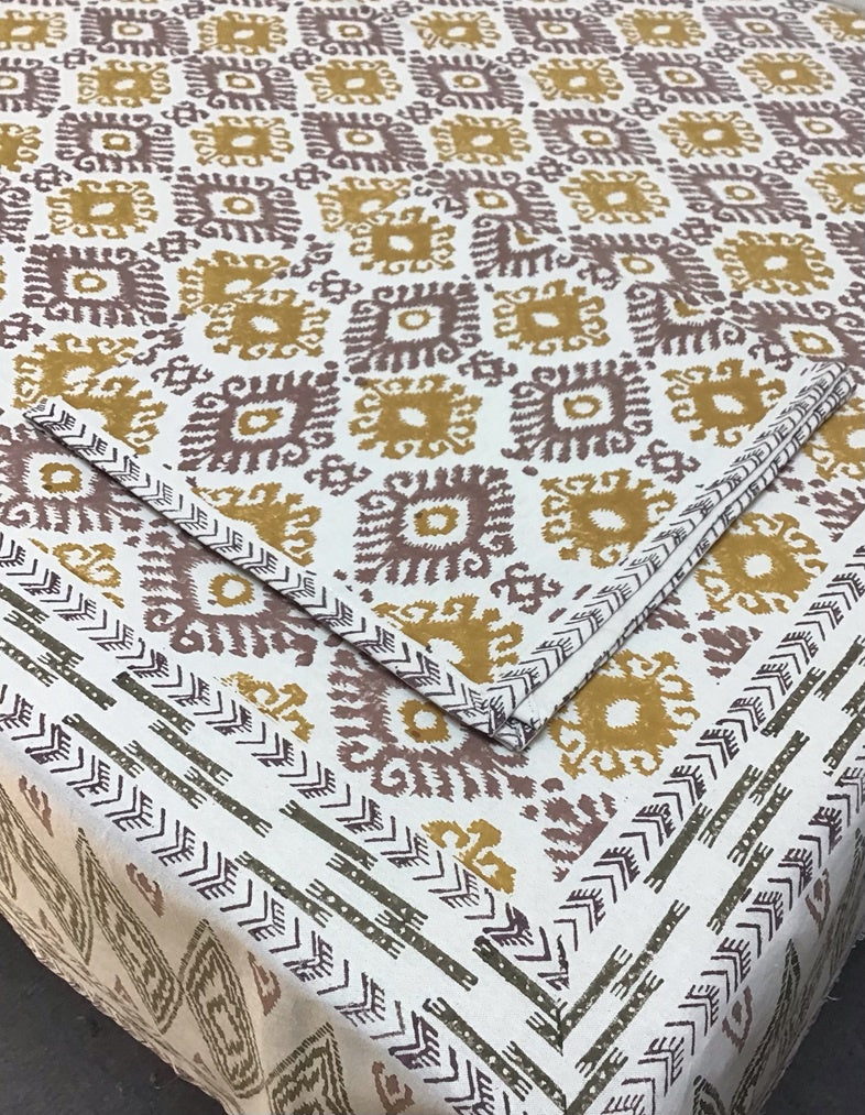Dev Ochre Tablecloth