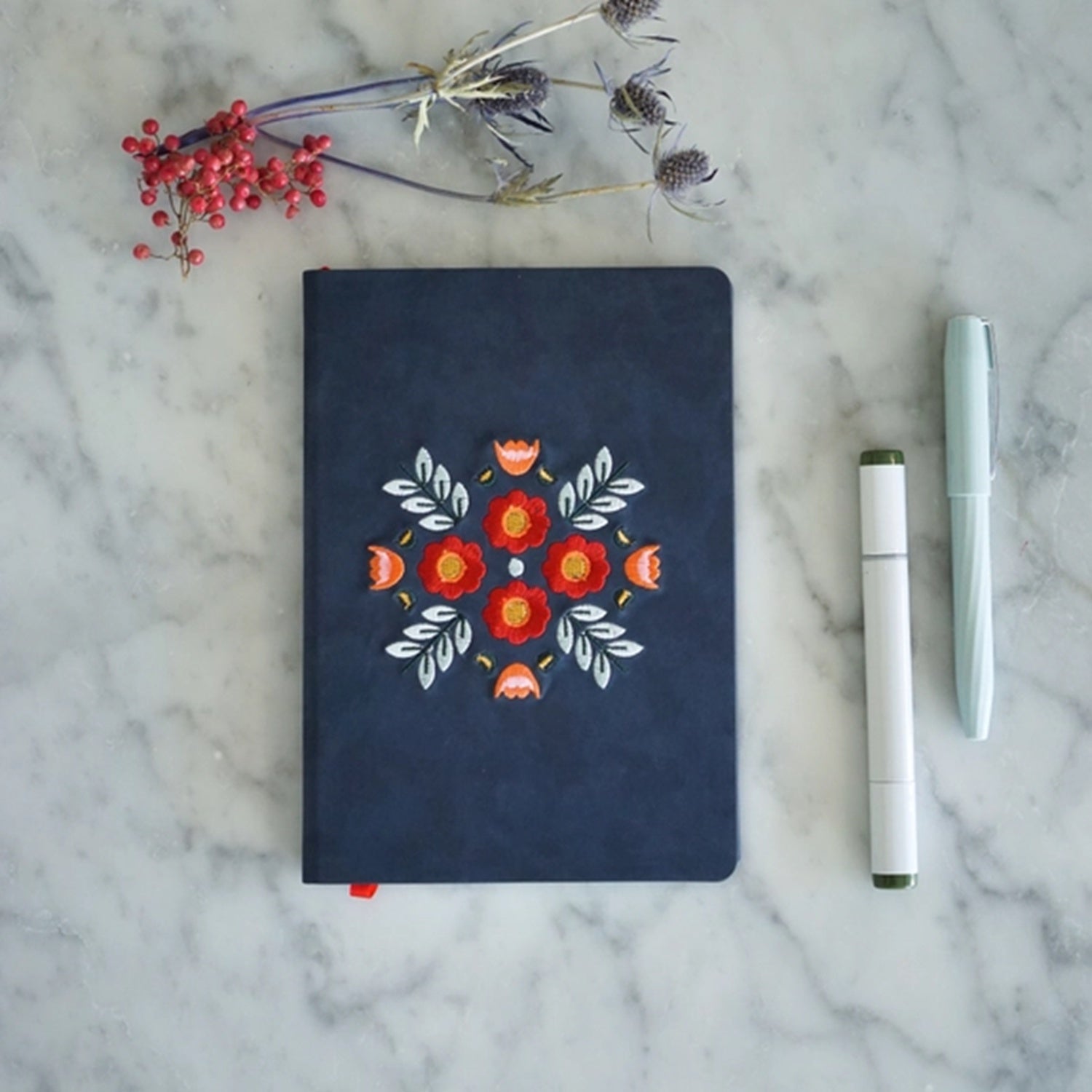 Evelyn Embroidered Notebook