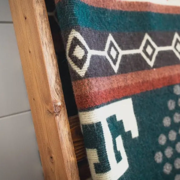 Andean Alpaca Blanket Evergreen