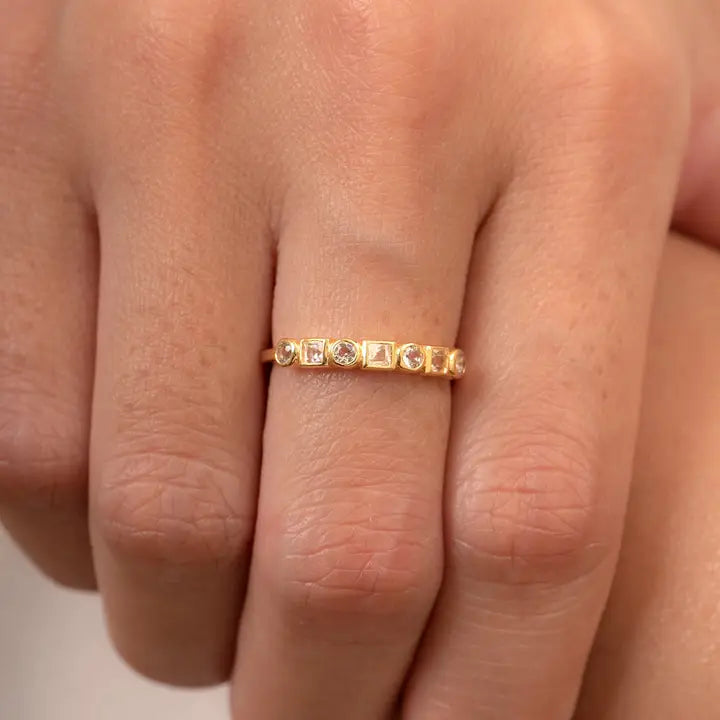 Femi White Topaz Band