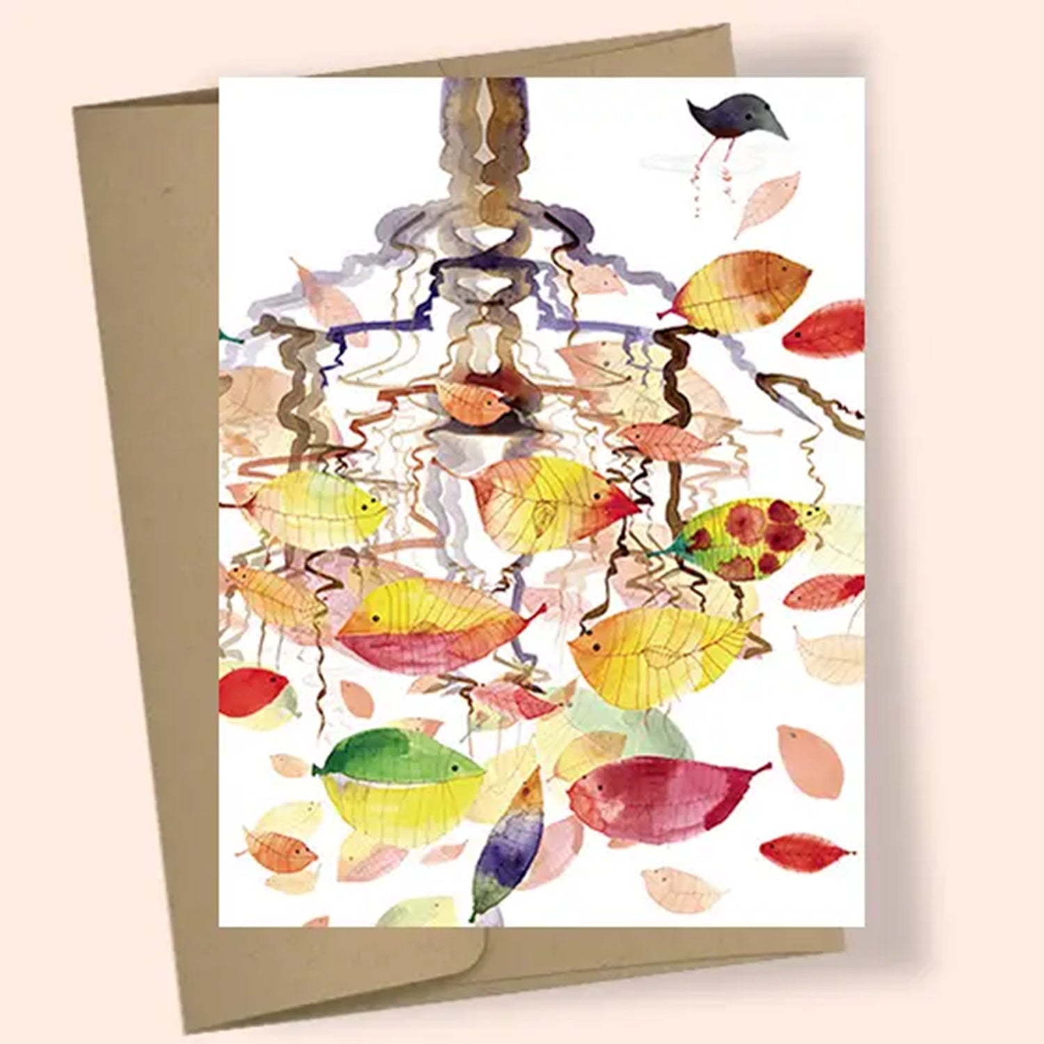 Fish Leaves Card