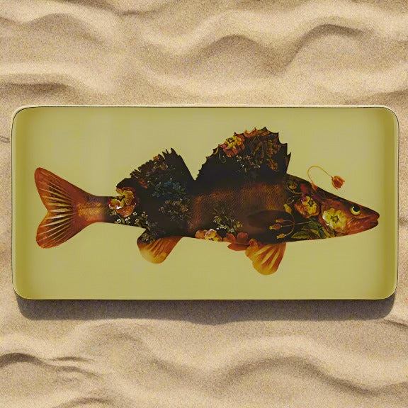 Flower Fish Rectangular Tray
