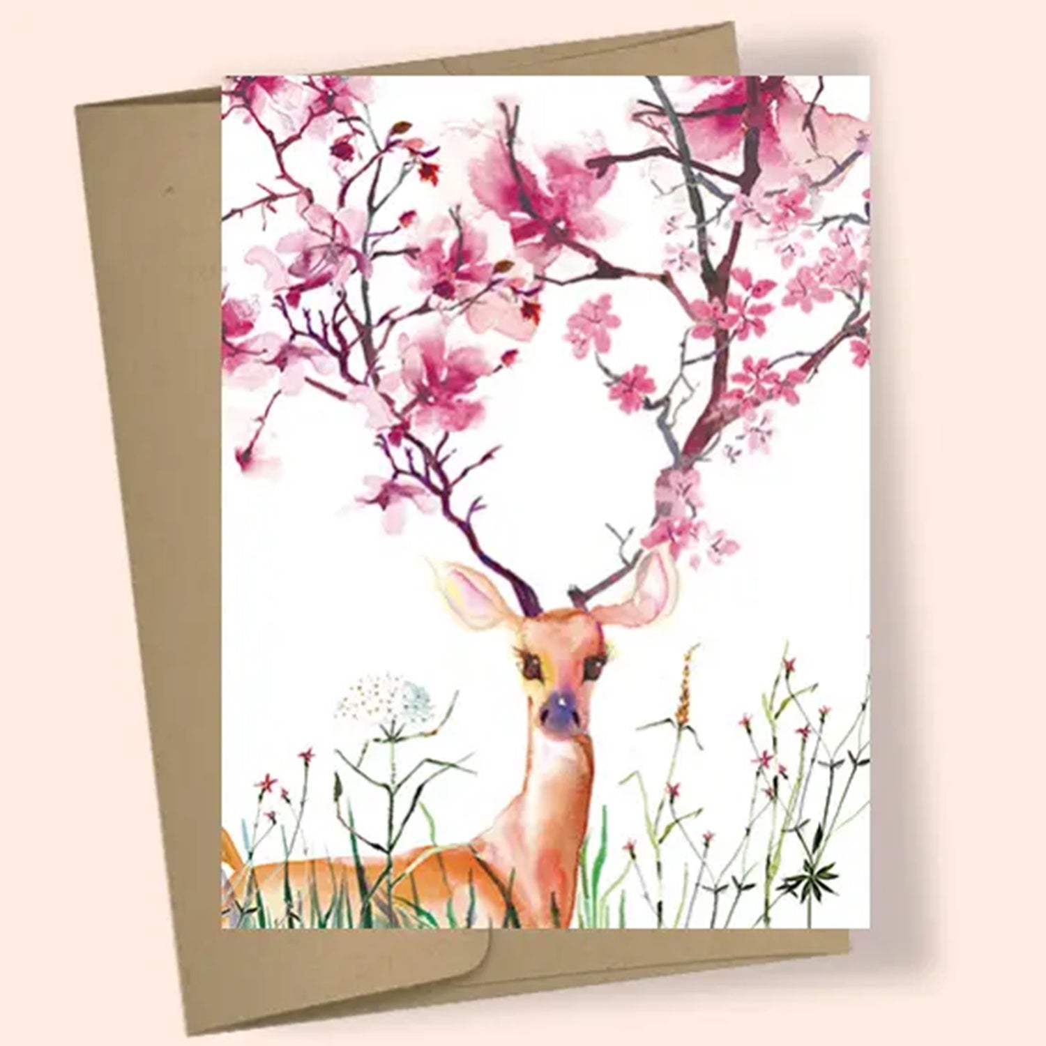 Flowering Deer Card