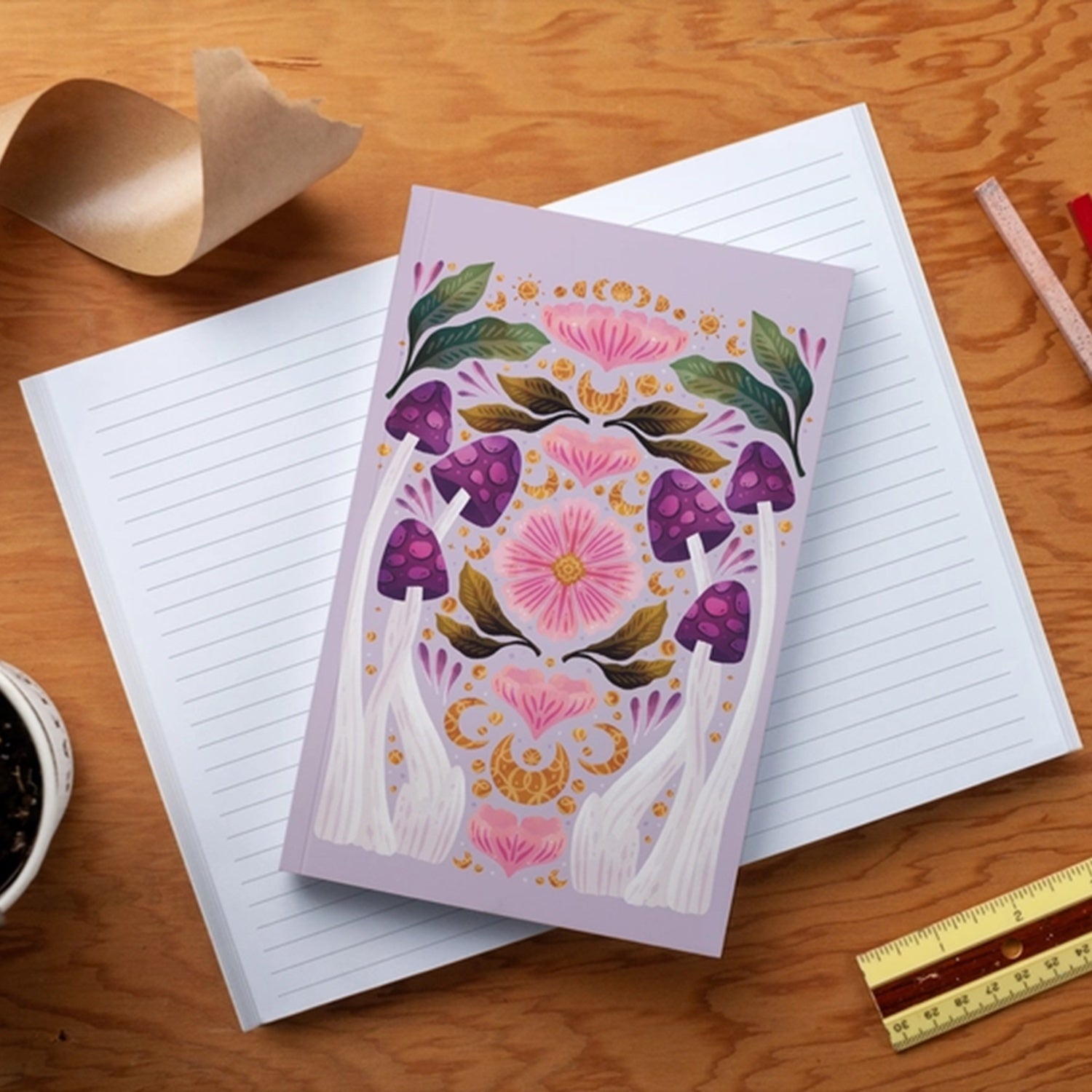 Fungi Blooms Layflat Notebook