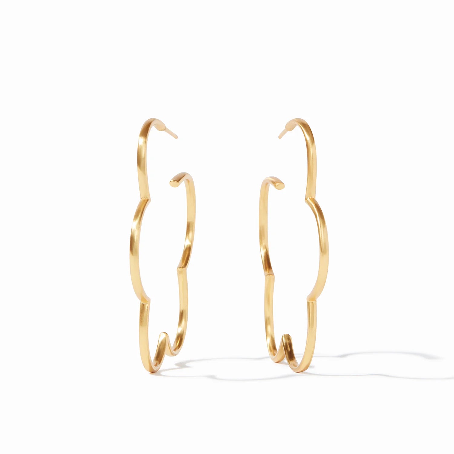 Gardenia Hoop Earrings