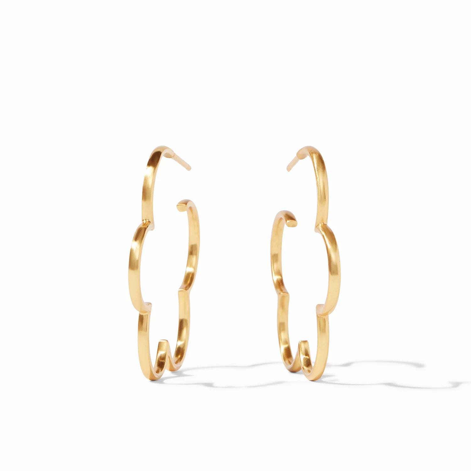 Gardenia Hoop Earrings