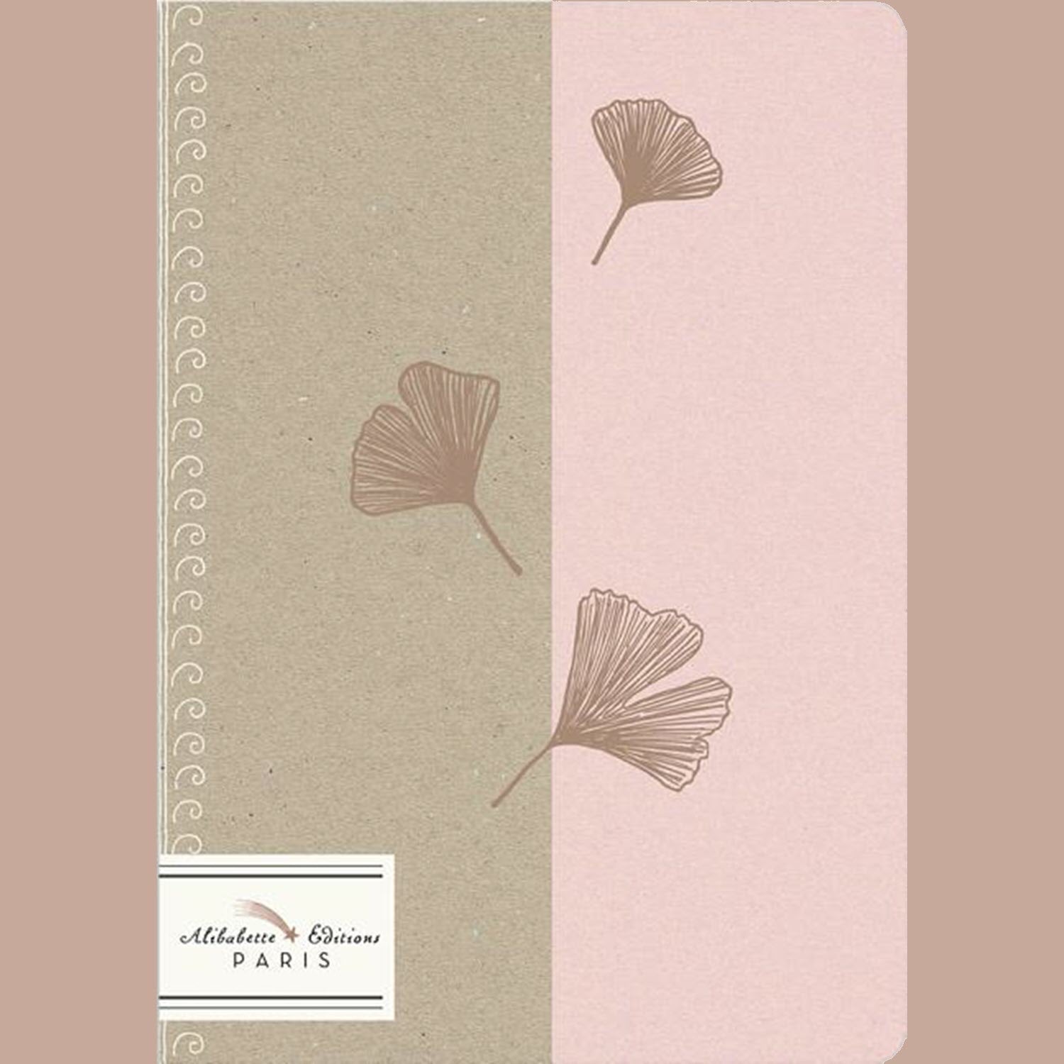 Copper Stamped Gingko Journal