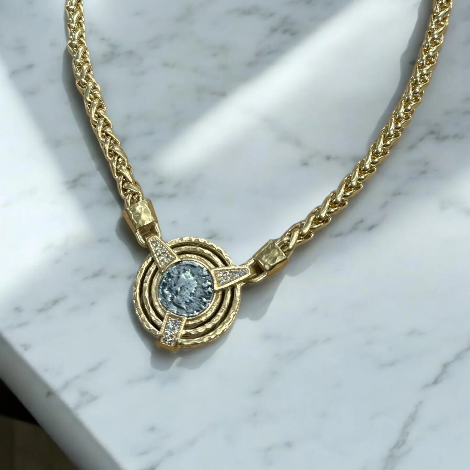 Gold Morro Coin Necklace