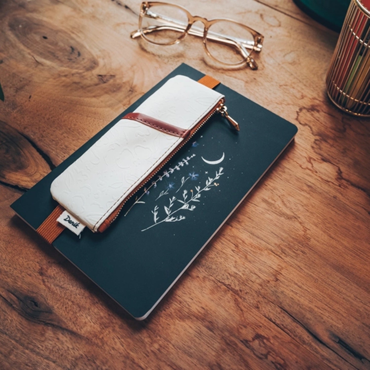 Golden Hour Embossed Notebook Pouch