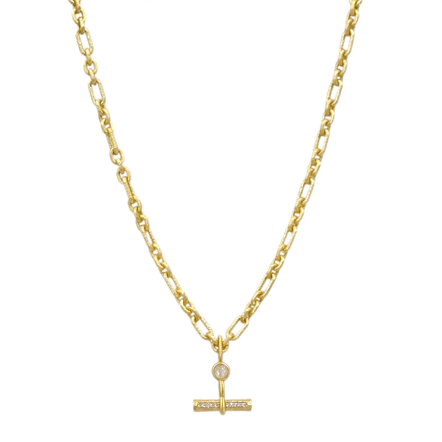 Halo Byron Toggle Mini Gold Necklace