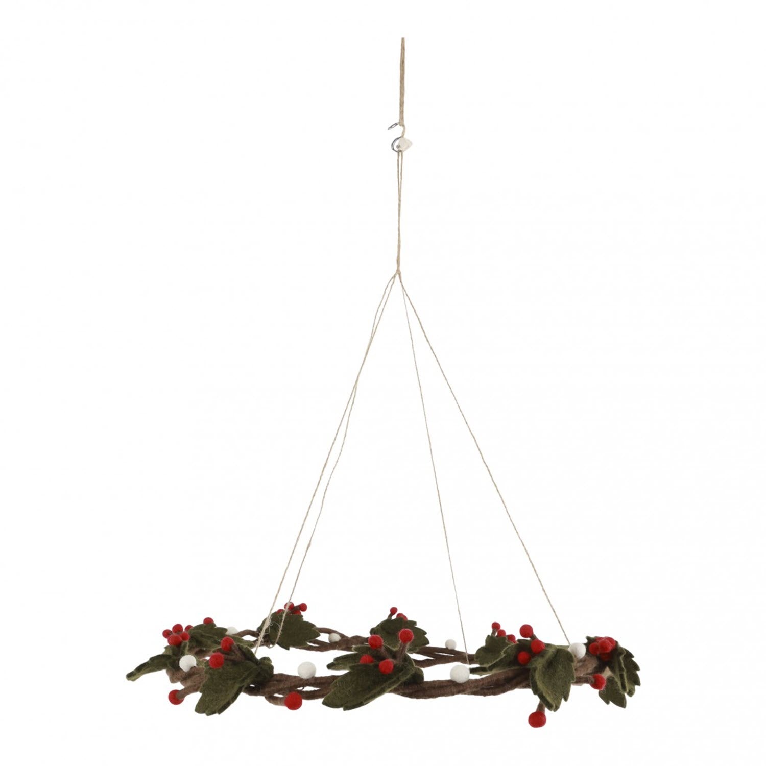 Hanging Holly Wreath