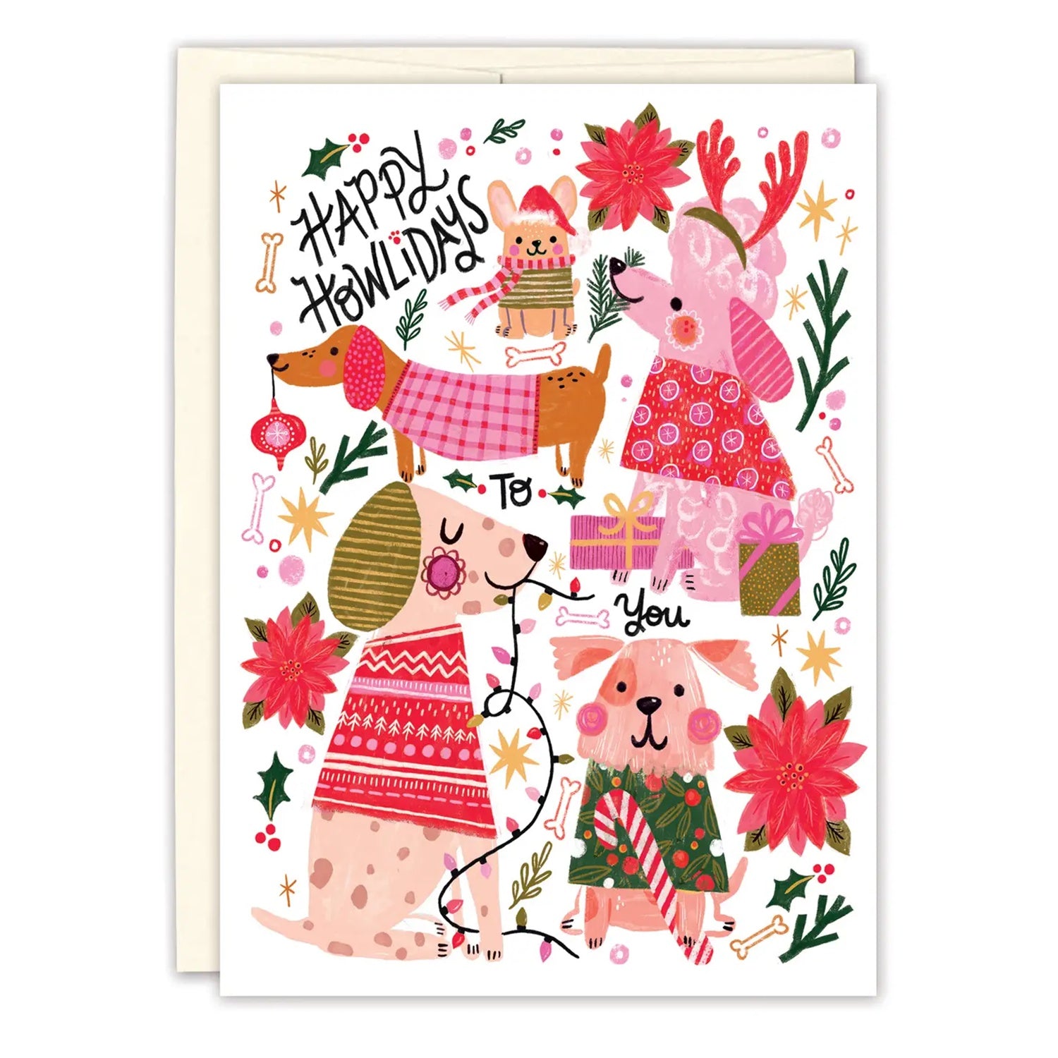 Howlidays Dogs Card