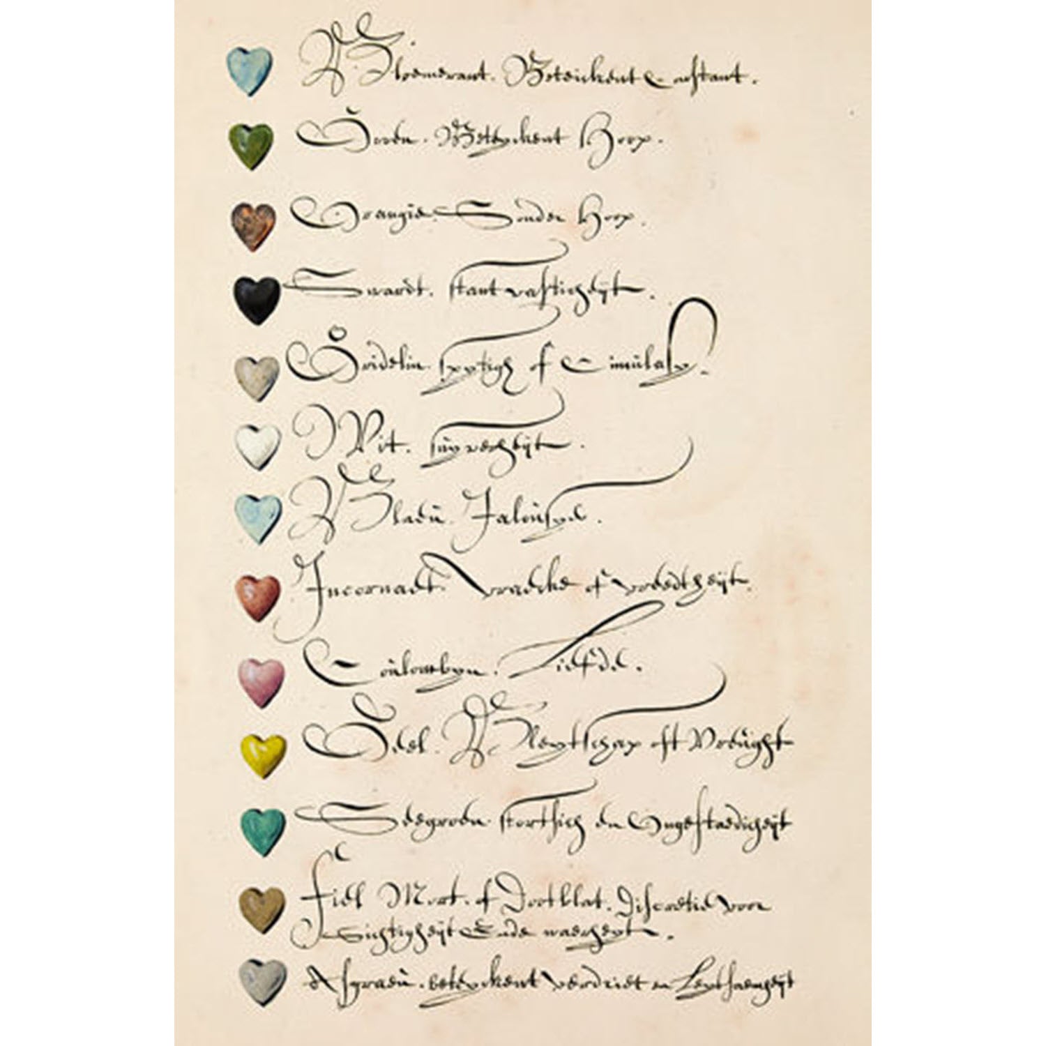 Heart Scripted Bullet List