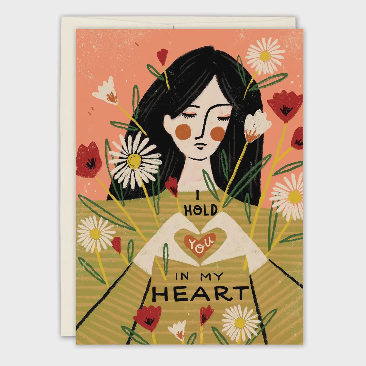 Hold You in My Heart Sympathy Card