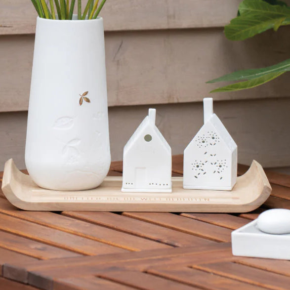 Porcelain House with Flowers